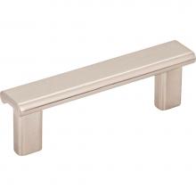 Hardware Resources 183-3SN - 3'' Center-to-Center Satin Nickel Square Park Cabinet Pull