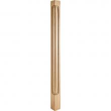 Hardware Resources CP-3-42OK - 2-3/4'' W x 2-3/4'' D x 42'' H Oak Beaded Corner Post