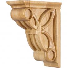 Hardware Resources COR6-1MP - 3'' W x 6-3/8'' D x 8'' H Maple Celtic Weave Art Deco Corbel