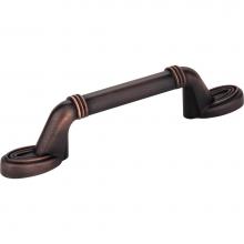 Hardware Resources 110-3DBAC - 3'' Center-to-Center Brushed Oil Rubbed Bronze Ringed Detail Vienna Cabinet Pull