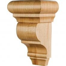 Hardware Resources CORG-5-RW - 3'' W x 2-1/2'' D x 5'' H Rubberwood Smooth Corbel