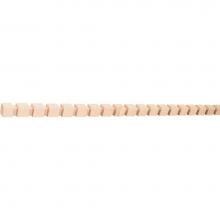 Hardware Resources DEN8POP - 1/2'' D x 5/8'' H Poplar Dentil Moulding