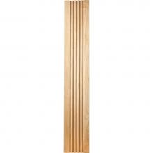Hardware Resources FLT3POP - 5/8'' D x 3-1/2'' H Poplar Fluted Moulding