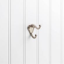 Hardware Resources YD10-231SN - 2-5/16'' Satin Nickel Traditional Double Prong Ball End Wall Mounted Utility Hook