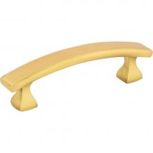 Hardware Resources 449-3BG - 3'' Center-to-Center Brushed Gold Square Hadly Cabinet Pull