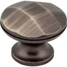 Hardware Resources 423BNBDL - 1-3/16'' Diameter Brushed Pewter Faceted Geometric Drake Cabinet Knob