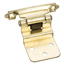 Hardware Resources P5922PB-R - Traditional 3/8'' Inset Hinge with Semi-Concealed Frame Wing - Polished Brass