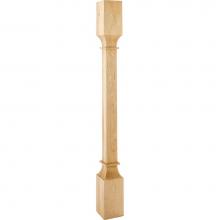Hardware Resources P35-3.5-WB - 3-1/2'' W x 3-1/2'' D x 35-1/2'' H White Birch Square Post