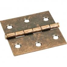 Hardware Resources 33524AB - Antique Brass 2-1/2'' x 2-1/2'' Swaged Butt Hinge