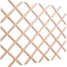 Hardware Resources WR48-2OK - 48'' H x 36'' W Oak Wine Bottle Lattice
