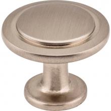 Hardware Resources 3960-SN - 1-1/4'' Diameter Satin Nickel Round Button Gatsby Cabinet Knob