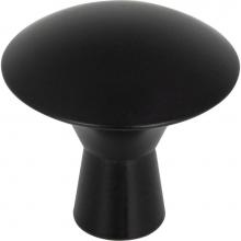 Hardware Resources 988MB - 1-1/16'' Diameter Matte Black Zachary Cabinet Mushroom Knob