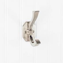 Hardware Resources YD45-431SN - 4-5/16'' Satin Nickel Emerald Double Prong Wall Mounted Hook