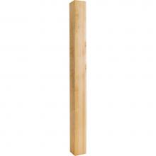 Hardware Resources P42-42OK - 3-1/2'' W x 3-1/2'' D x 42'' H Oak Square Post