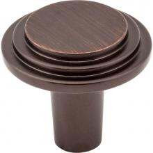 Hardware Resources 331DBAC - 1-1/8'' Diameter Brushed Oil Rubbed Bronze Round Calloway Cabinet Knob