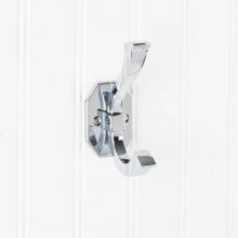 Hardware Resources YD45-431PC - 4-5/16'' Polished Chrome Emerald Double Prong Wall Mounted Hook