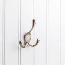 Hardware Resources YT40C-400SN - 4'' Satin Nickel Large Concealed Triple Prong Wall Mounted Hook