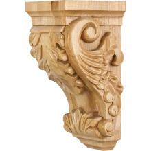 Hardware Resources CORBB-1OK - 4-1/2'' W x 5'' D x 10'' H Oak Acanthus Corbel