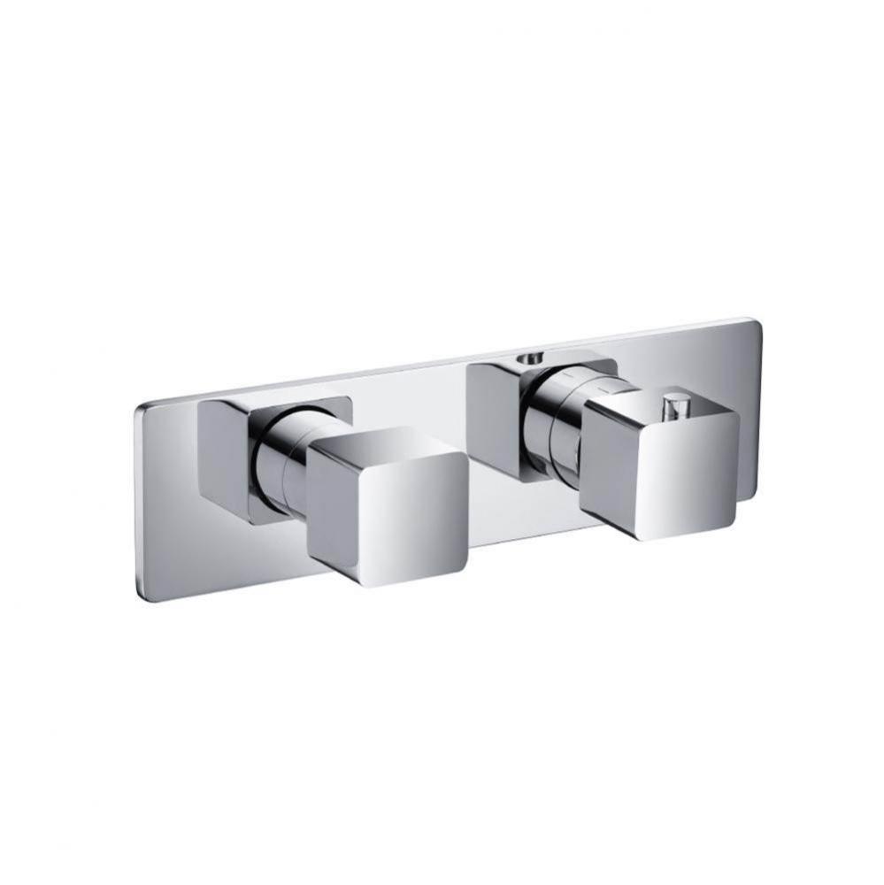 3/4'' Horizontal Thermostatic Shower Valve % Trim - 1 Ouptut