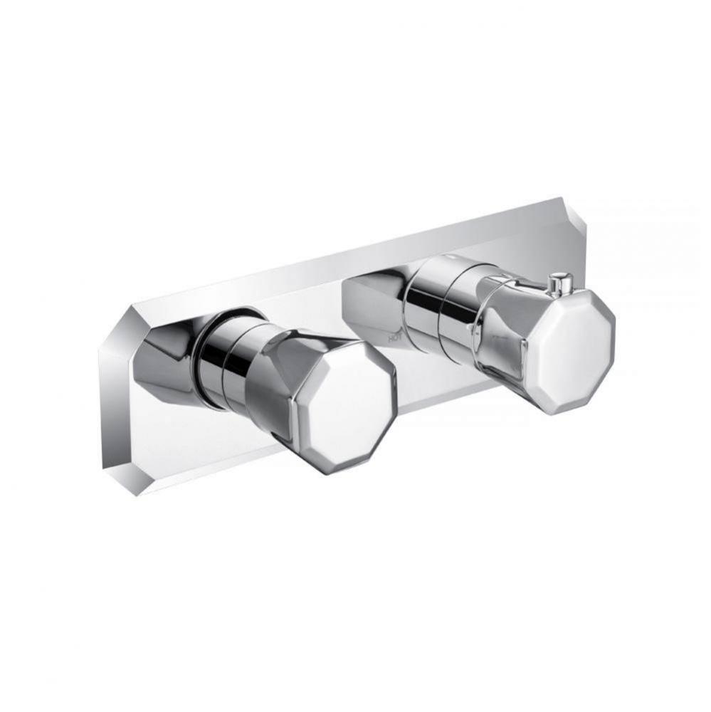 3/4'' Horizontal Thermostatic Shower Valve % Trim - 1 Ouptut