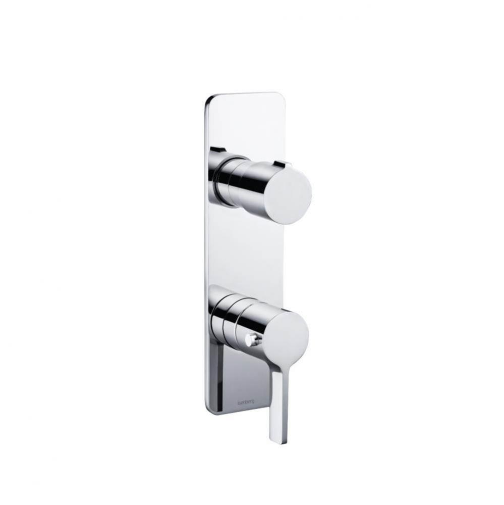 3/4'' Horizontal Thermostatic Shower Valve & Trim - 1- Output