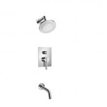 Isenberg 145.3200CP - Two Output Shower Set With Shower Head And Tub Spout