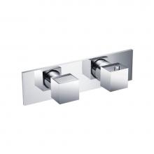 Isenberg 160.2693CP - 3/4'' Horizontal Thermostatic Shower Valve % Trim - 1 Ouptut