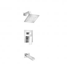 Isenberg 160.3200CP - Two Output Shower Set With Shower Head And Tub Spout