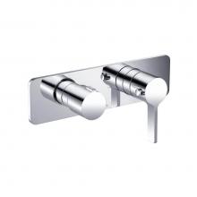 Isenberg 260.2693CP - 3/4'' Horizontal Thermostatic Shower Valve % Trim - 1 Ouptut