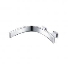 Isenberg CU.1004LCP - Wall Mount Tub Spout - Left Facing Curvature