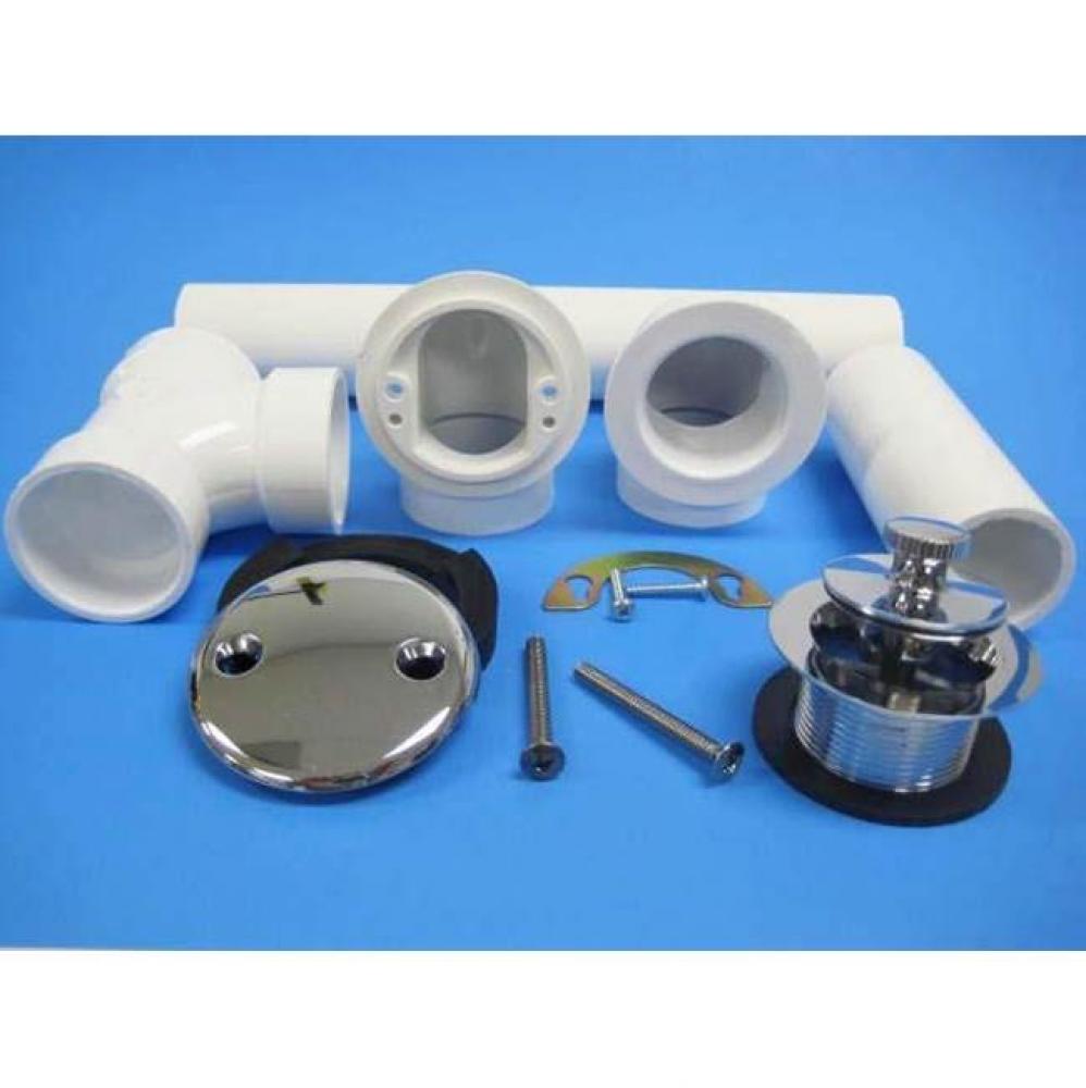 Full Kit Sch 40 PVC Lift & Turn CP with 2-1/4'' screws, bagged