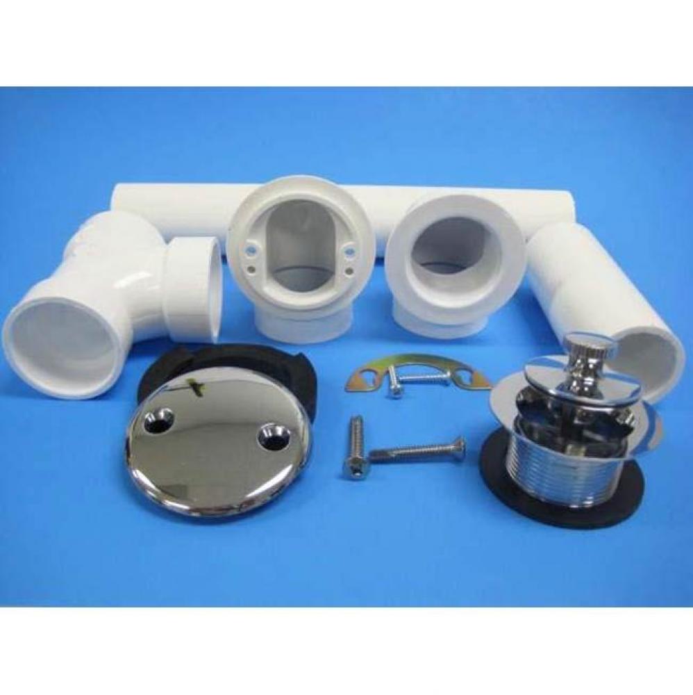 Full Kit Sch 40 PVC Lift & Turn CP with Brass Strainer, bagged