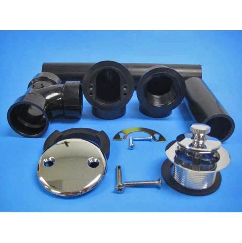 Full Kit Sch 40 ABS Lift & Turn CP 3/8'' stem, bagged