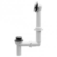 JB Products 772PVCBX - Shoe Outlet Bathwaste Toe Touch CP White PP, boxed