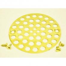 JB Products JB3581 - Shower Strainer 2 Screws 3-3/8'' Holes PVD Polished Brass