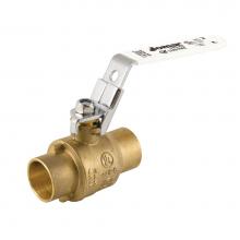 Jomar International LTD 100-119SSGLH - Full Port, 2 Piece, Solder Connection, 600 Wog, Stainless Steel Ball And Stem With Latch Lock Hand