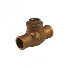 Jomar International LTD 105-206 - Regular Brass Horizontal Swing Check Valve, Solder Connection, Class 125, 200 Wog 1-1/4'&apos