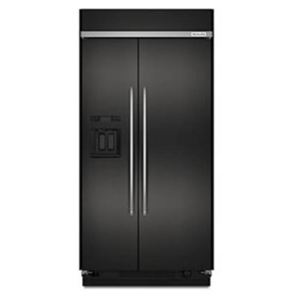 48'' SXS, Black Stainless, Dispenser, Vbl, Platinum Interior, Energy Star