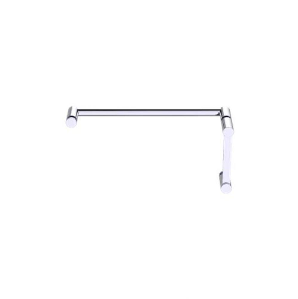 PORTO - 8-inch x 24-inch - Offset Shower Door Handles -Polished Chrome