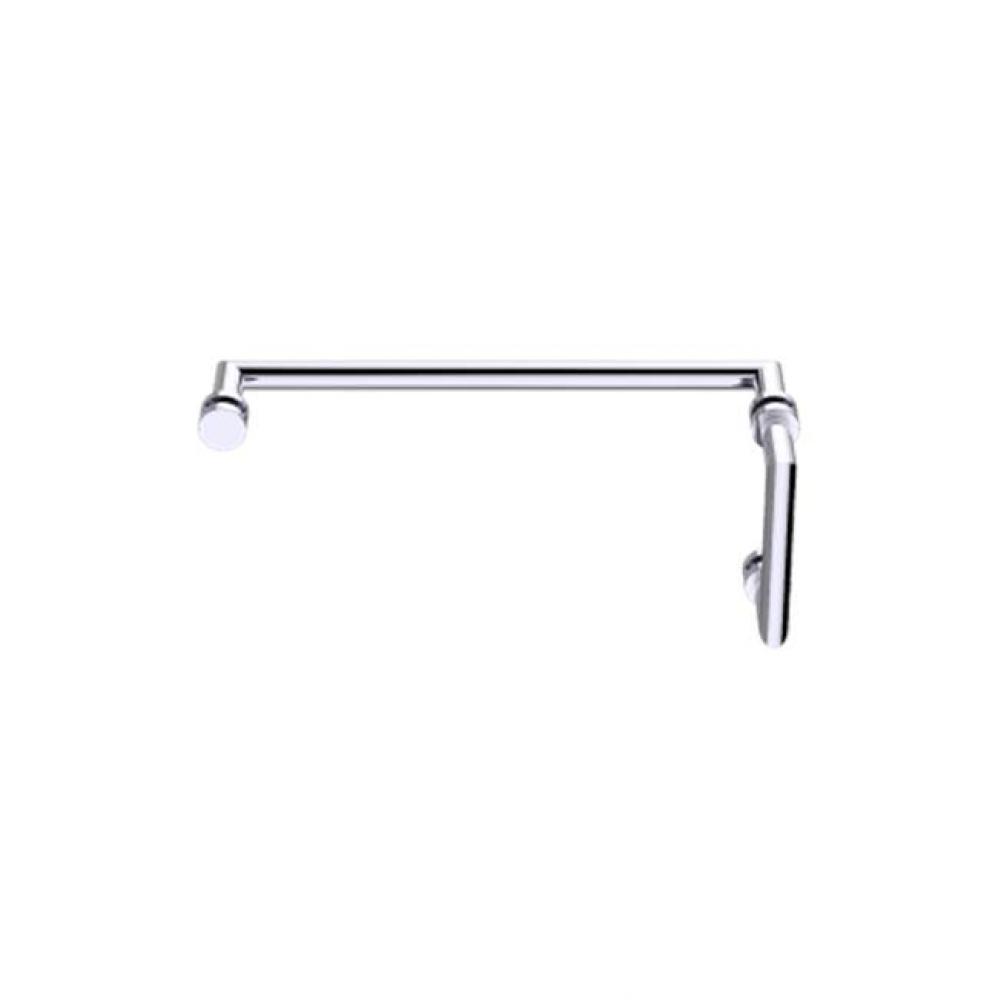 OSLO - 12-inch x 24-inch Offset Shower Door Handles -Polished Chrome