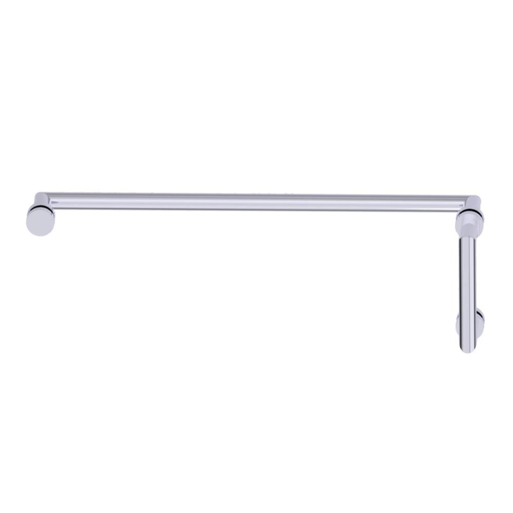 OSLO - 6-inch x 24-inch Offset Shower Door Handles -Polished Chrome