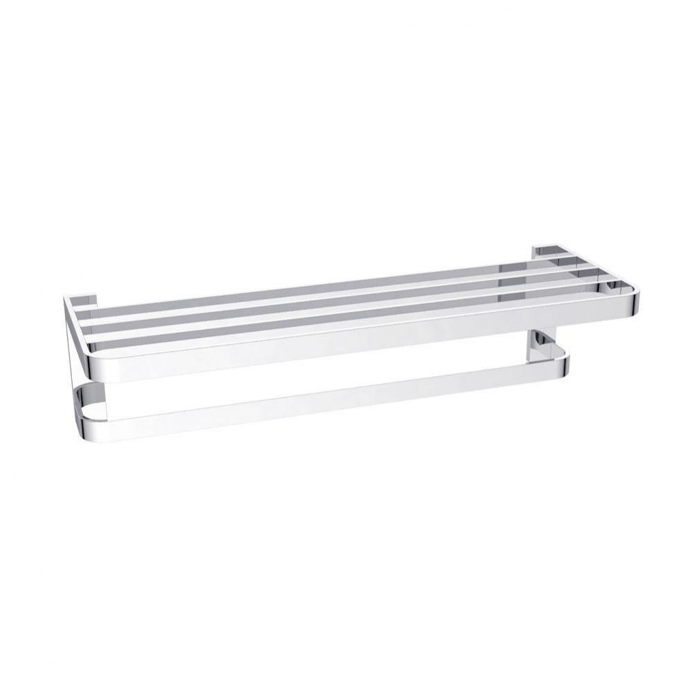 COLOGNE - Towel Shelf w/ Towel Bar- Polished