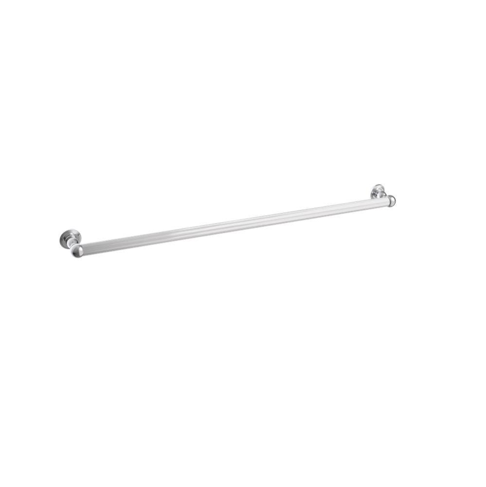 Florence Straight Knurled -  36-inch Grab Bar-Polished Chrome