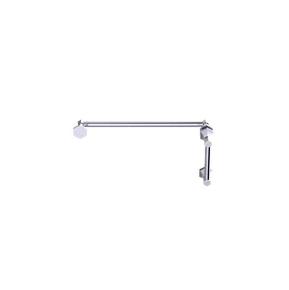 PISA - 12-inch x 18-inch Offset Shower Door Handles -Polished Chrome