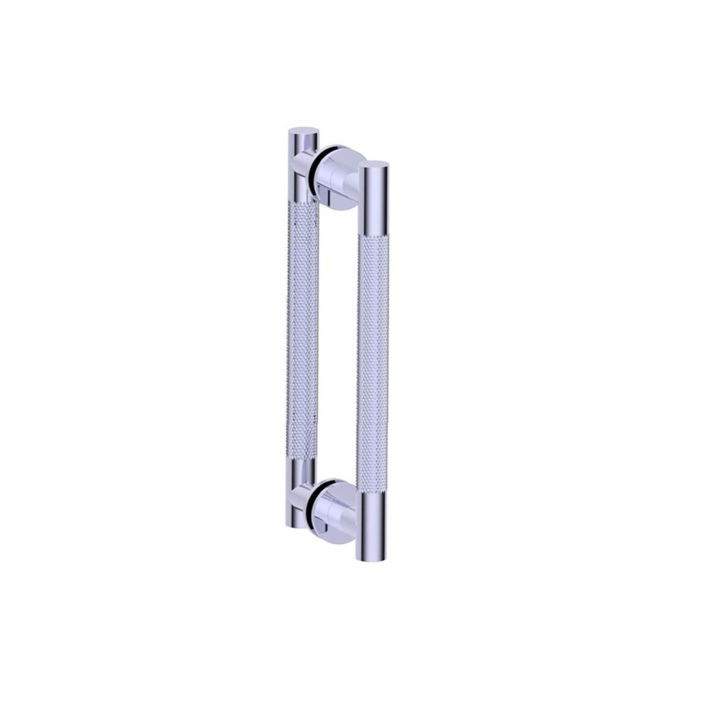 CIRCO KNURLED - 12-inch Double Shower Door Handle-Brushed Nickel