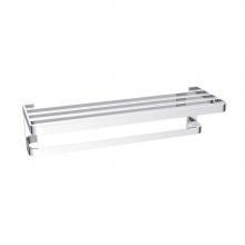 Kartners 255442 - COLOGNE - Towel Shelf w/ Towel Bar- Polished