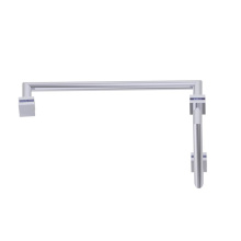 Kartners 26270818-99 - MADRID - 8-inch x 18-inch Offset Shower Door Handles -Polished Chrome