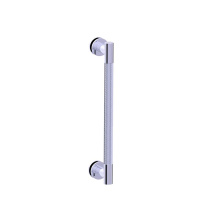 Kartners 3667518-75 - CIRCO KNURLED - 18-inch Single Shower Door Handle-Unlacquered Brass