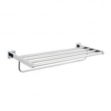 Kartners 388442 - VERONA - Towel Shelf w/ Bar- Polished