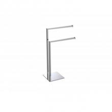 Kartners KFS-SQ-DTR - Square Free Standing Towel Rails- Polished